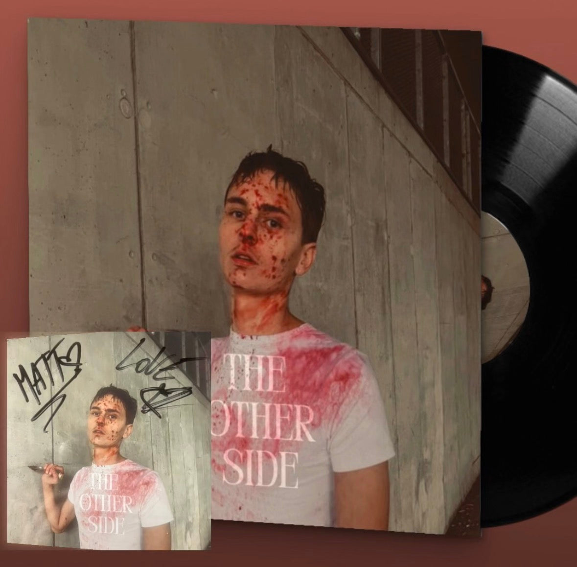 The other side vinyl - signed art card ( exclusive )